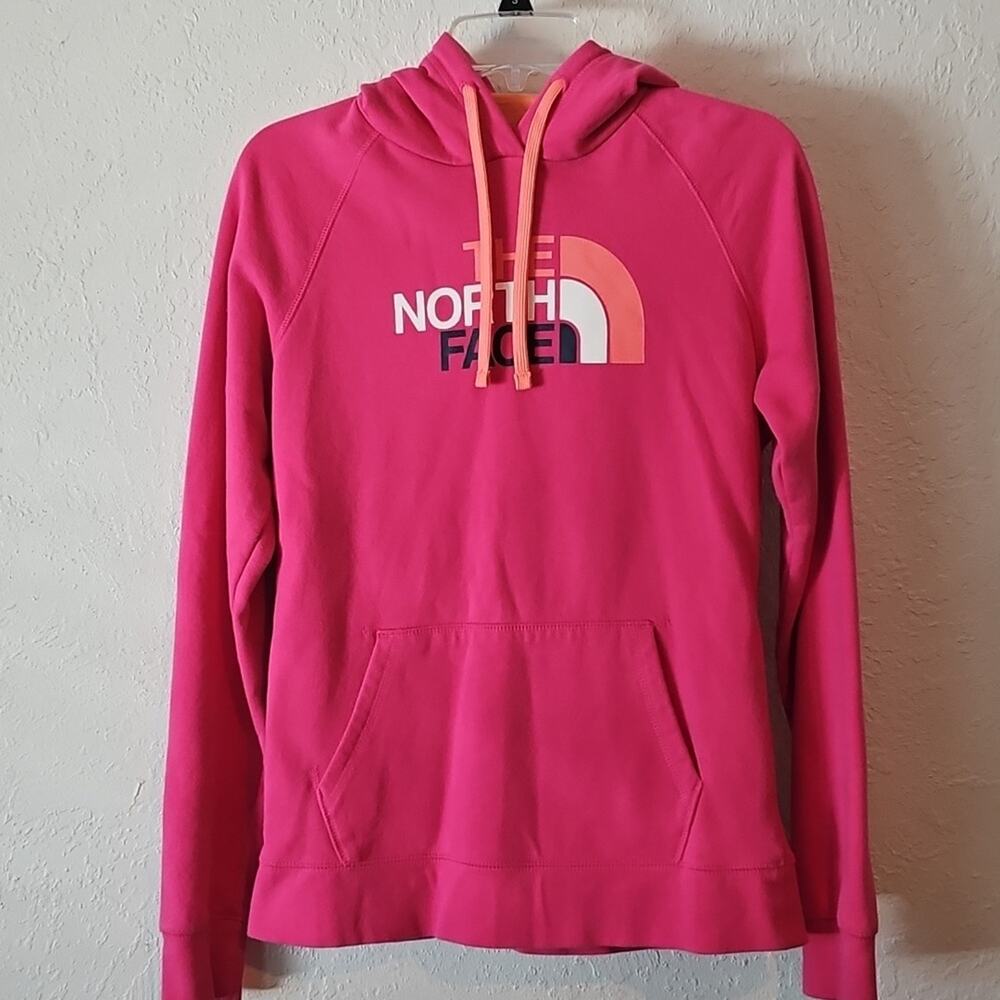 The North Face Hoodie Medium Pink Orange
